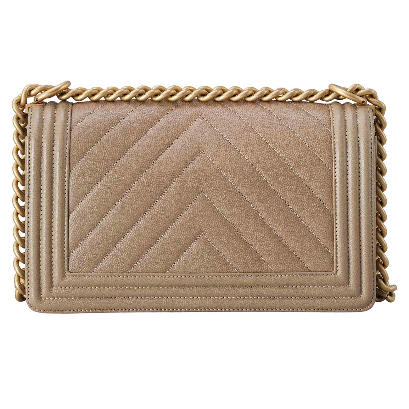 CHANEL(USED)샤넬 보이샤넬 캐비어 쉐브론 미듐